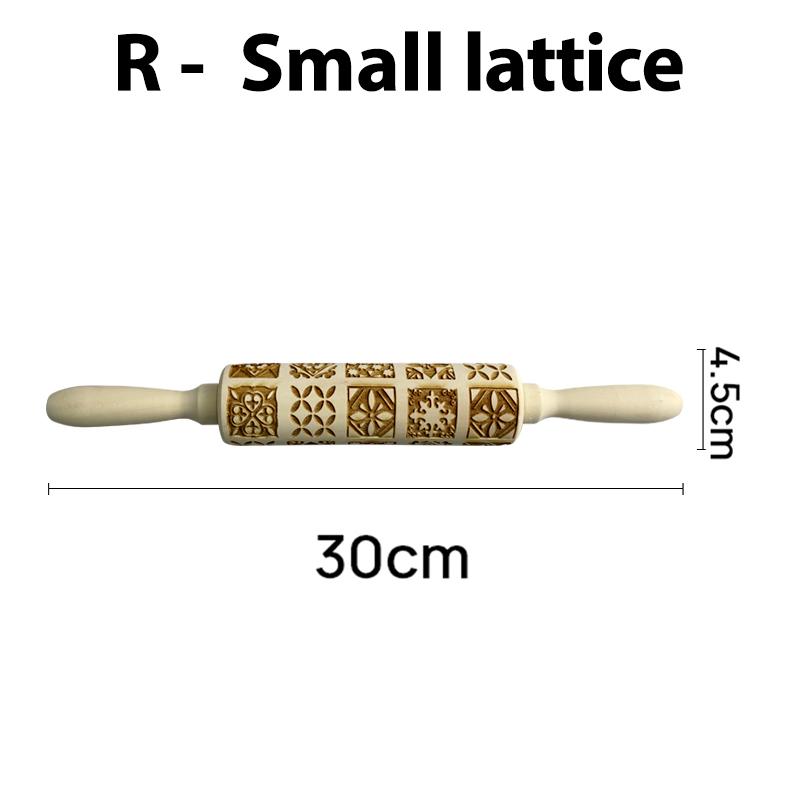 Wooden Christmas Rolling Pins Rock Snowflake Elk Embossing Baking Tool Cookies Biscuit Fondant Cake Patterned Roller Dropship