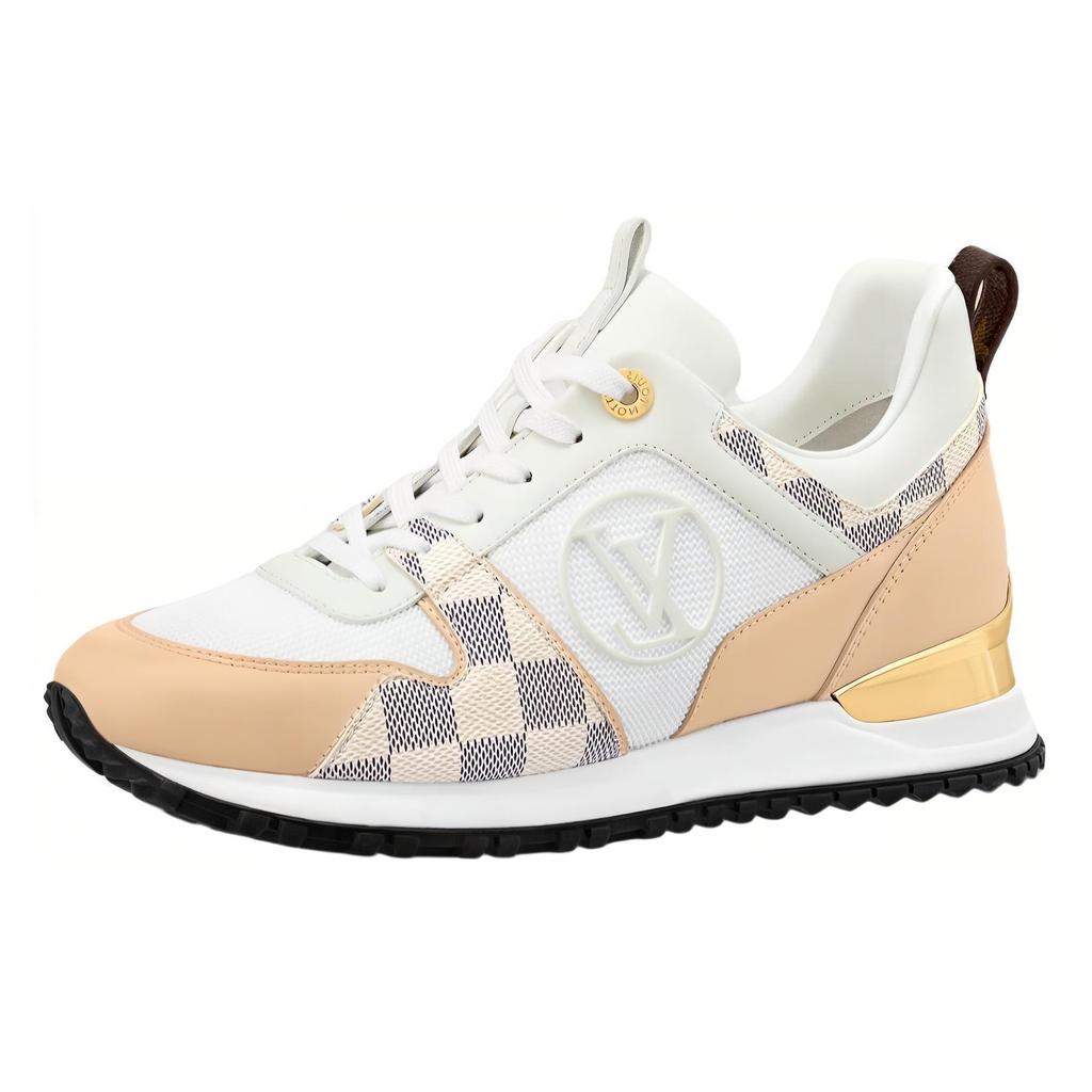 LOUIS VUITTON Run Away Low top Casual Shoes Women's White Umber 1AAWFB