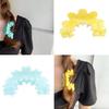 Non-Slip Hair Claws Colourful Flower Jaw Clips Ponytail Catch Barrette Hairpins