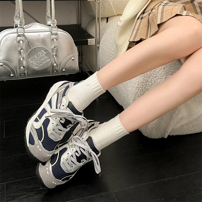 Retro Forrest Gump shoes women's casual shoes 2025 new autumn versatile comfortable lace-up heightening sports dad shoes women