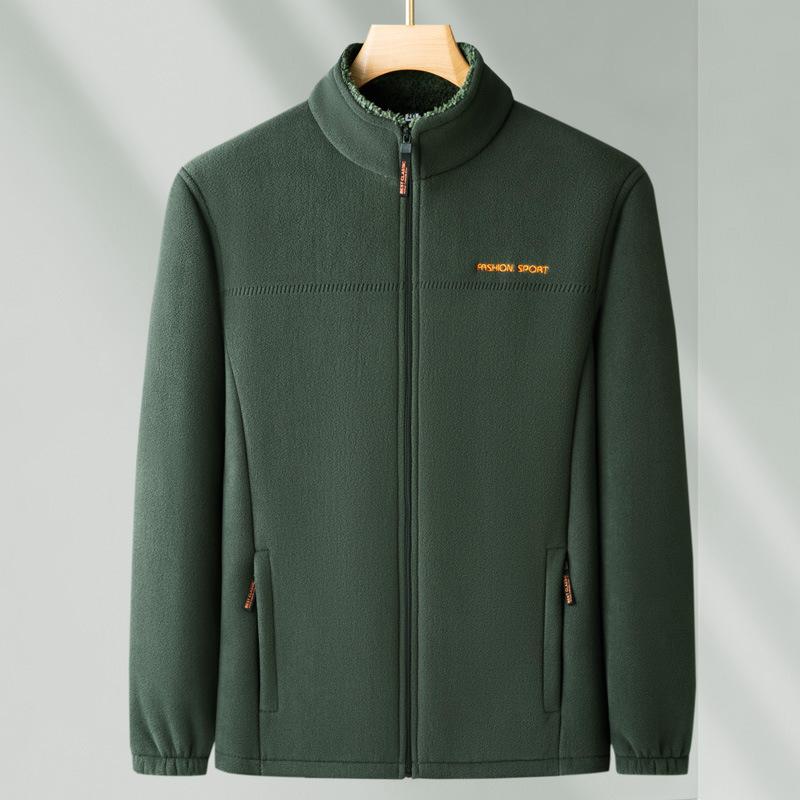 Men's Thickened Fleece Jacket - Spring Cardigan Outerwear