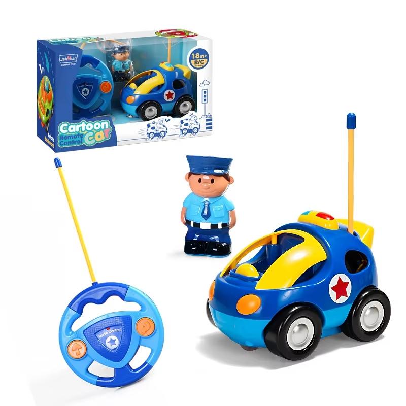 Remote Control Cars for Toddlers Boys Girls Toddler RC Car Toys Gifts for Kids Baby Remote Control Toy Cars Race Car Police Car