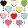 Embroidery Love Easy-Pull Buckle Embroidery Cloth Sticker Heart-Shaped Clothes Patch Sticker Crocodile Buckle Id Clip Computer Embroidery Label