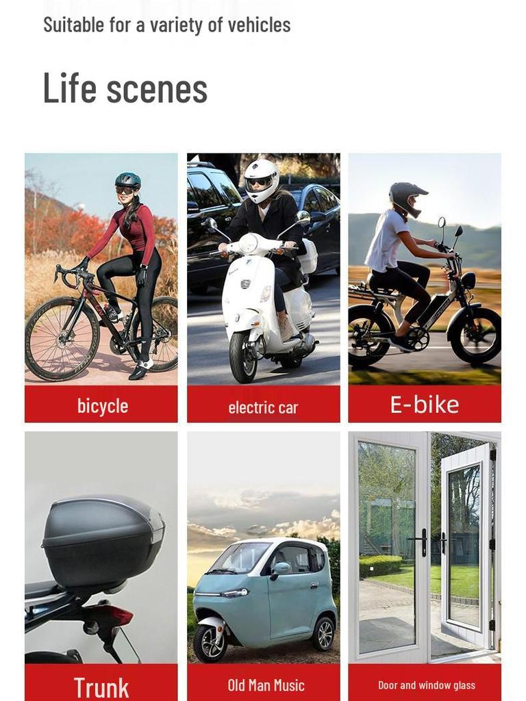 Alarme Antivol & Lumière Clignotante pour Vélo Électrique avec Capteur de Vibration, Étanche IP66, Protection Longue Distance pour VTT