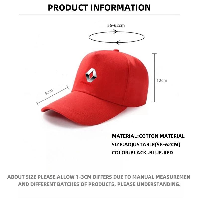2026 Hot For Renault Hub Caps Fashion Baseball Caps Spring Summer Sport Cap Solid Hip Hop Hat For Renault Megane 2 3 Twingo Clio