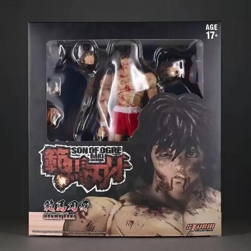 

Storm Playthings Ханма Баки 1/12 Масштаб Ограниченный Выпуск Фигурка Действия Достойная Коллекционирования Борьба Дизайн Анимации Кровавые Повреждения от Боя Ручная Работа