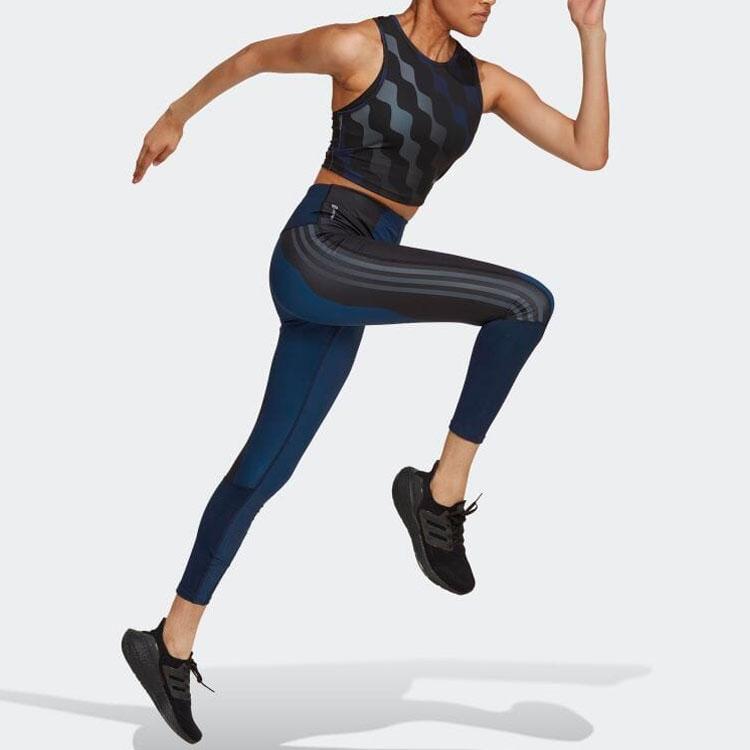Adidas X Marimekko Adidas X Marimekko Sports Pants Women's Navy Blue Moderate HH7315