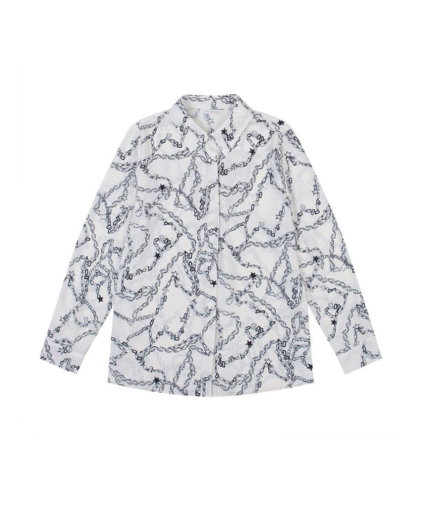 Misens Chain Print Blouse_Mb29Blm121Z