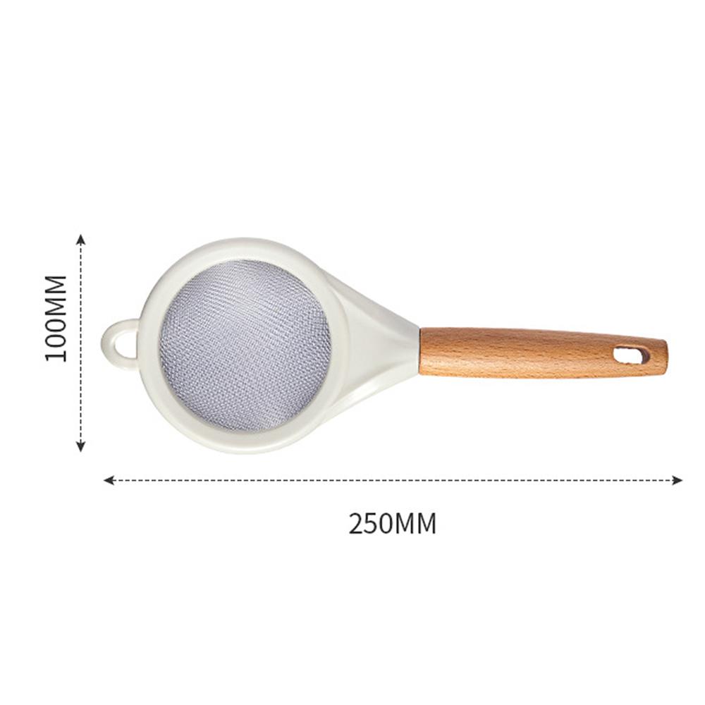 

Многофункциональное сито для муки с деревянной ручкой, прочная портативная сетка-фильтр для кухни и дома
