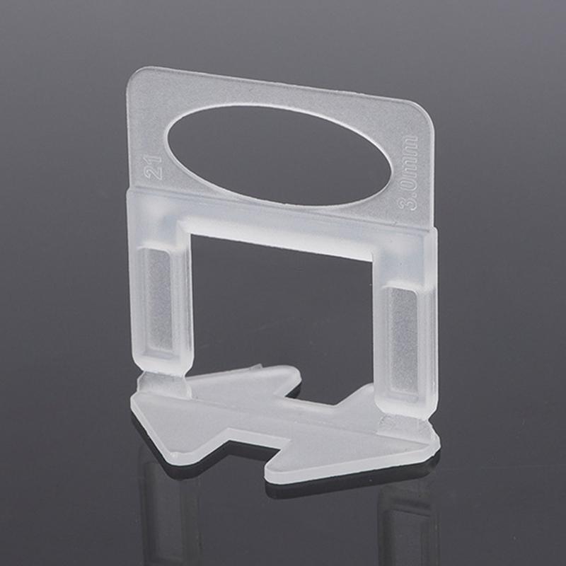 100Pcs Ceramic Tile Leveling System Clips Spacers Laying Clips For Tile Laying Floor Wall Construction Tools 1/1.5/2/2.5/3Mm