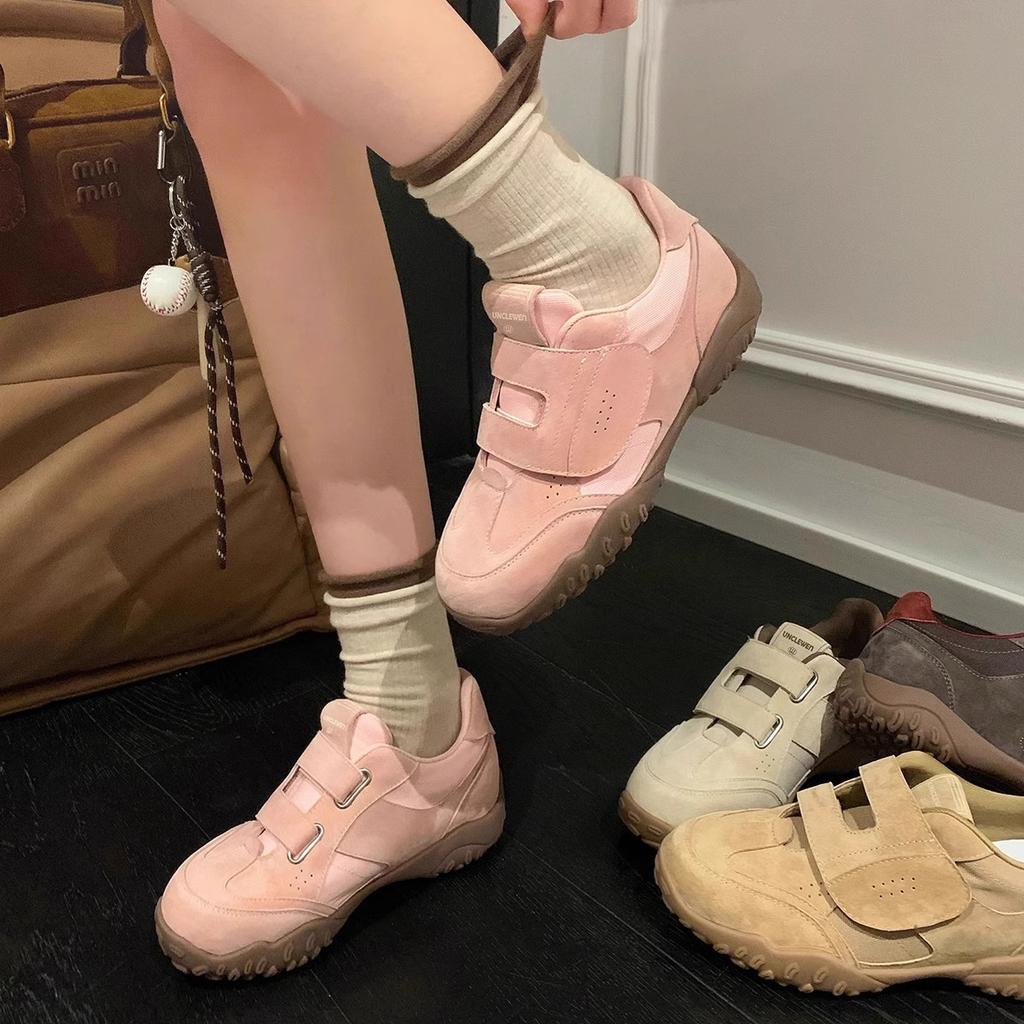 Hong Kong Style Retro Thick-soled German Training Shoes Women's Autumn New Soft-soled Forrest Gump Shoes Niche Sports and Leisure Shoes Versatile