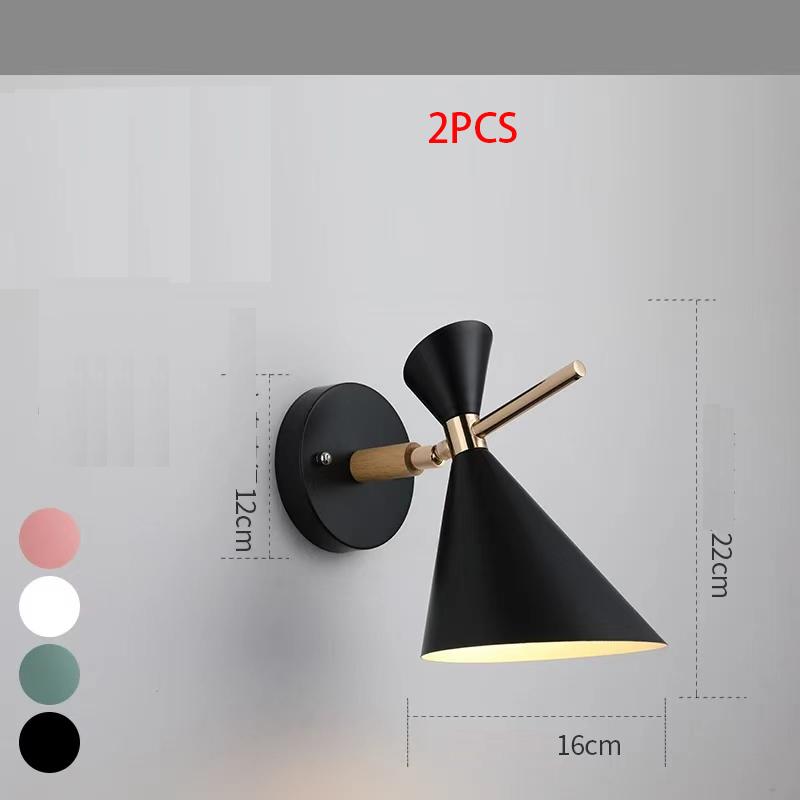 Nordic Mediterranean Minimalist Macron Living Room Dining Room Bedroom Corridor Wall Lighting LED Background Wall Lights e27
