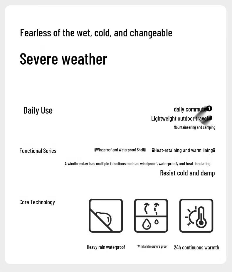 JEEP Men's 3-in-1 Outdoor Windbreaker Jacket