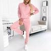 2024 Women's Casual Long Sleeve Half-Button Sportswear Set