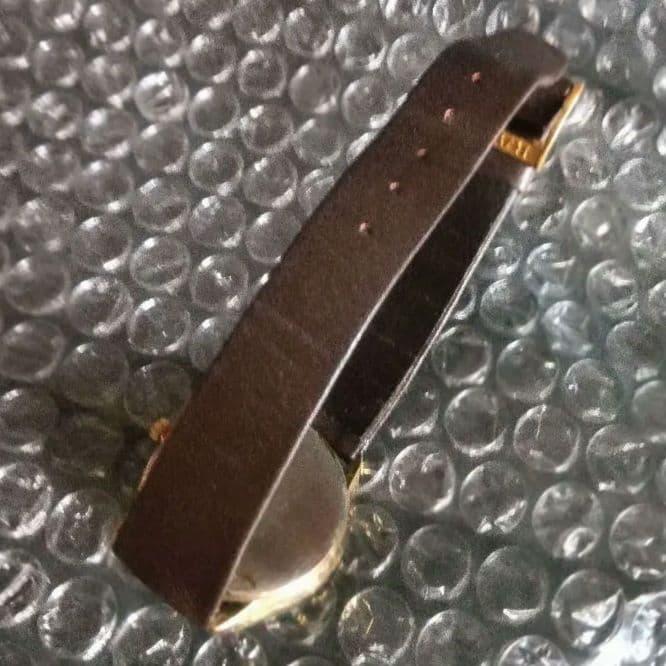 Used RADO quartz watch gold dial date display