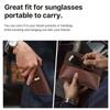 Genuine Leather Eye Glasses Pouch Portable Sunglasses Holder Fashion Glasses Case  for Men Women