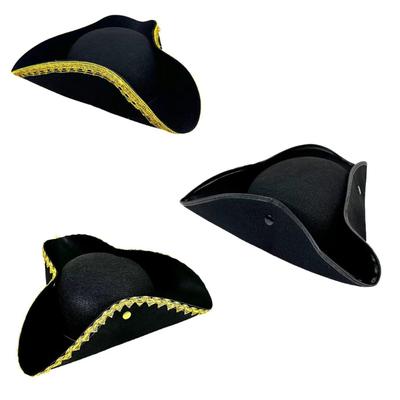 Make Up Pirate Hat Boys and Girls Pirate Hat Adjustable Pirate Hat Unisex Pirate for Halloween and Birthday Celebrations