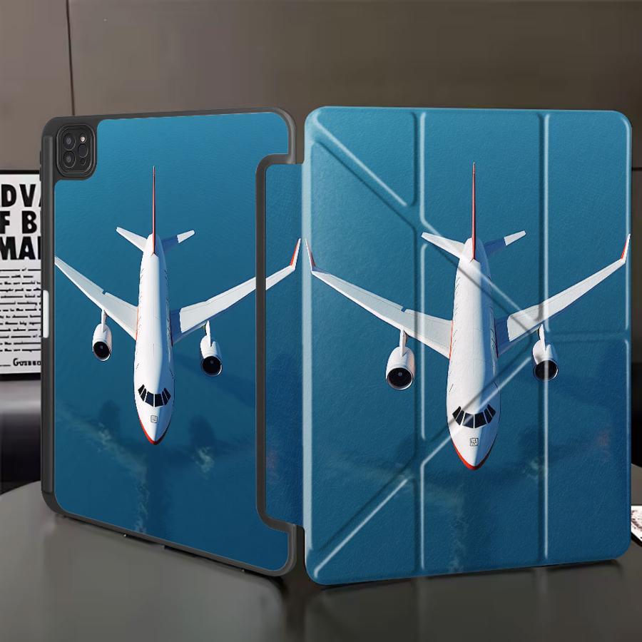 

Синее Море Полет Фото Держатель Чехол Чехол для Планшета Для iPad Air 4 5 M3 M2 1 2 M4 11 дюймов Pro 11-го 10-го 9-го 8-го 7-го 12.9 дюймов Mini 6 7 iPad Mini 6 8.3