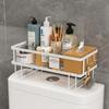 cmaos Rotatable 2-Tier Bathroom Toilet Storage Rack