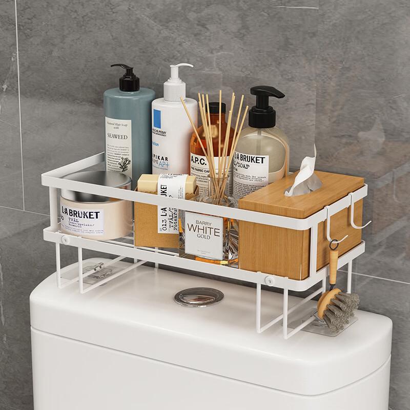 cmaos Rotatable 2-Tier Bathroom Toilet Storage Rack