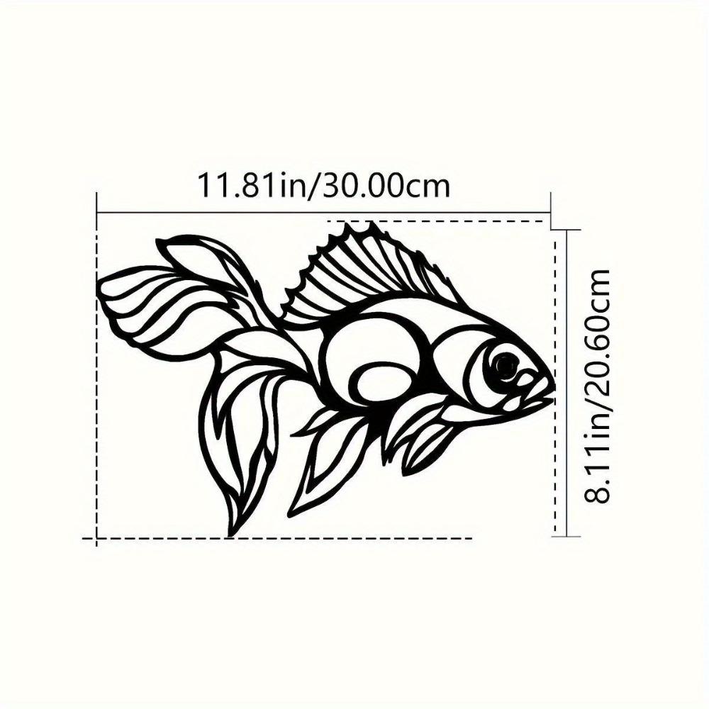 Hand Forged Metal Wall Sculpture Fish Art Decor