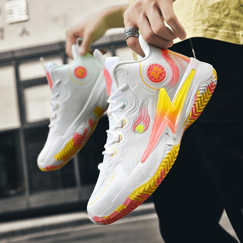 Summer new mandarin duck basketball shoes mesh breathable sports shoes student sneakers basketball