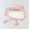 Winter Warm Plush Pig Ear Earflap Hat for Women Girl Furry Beanies Hat Outdoor Activity Cold Weather Skull Hat Headwear