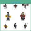 X0325 Série Super-Heróis Blocos de Construção Brinquedo Para Crianças Material ABS Desenvolvimento Visual e Intelectual Coordenação Manual Jogo Interativo