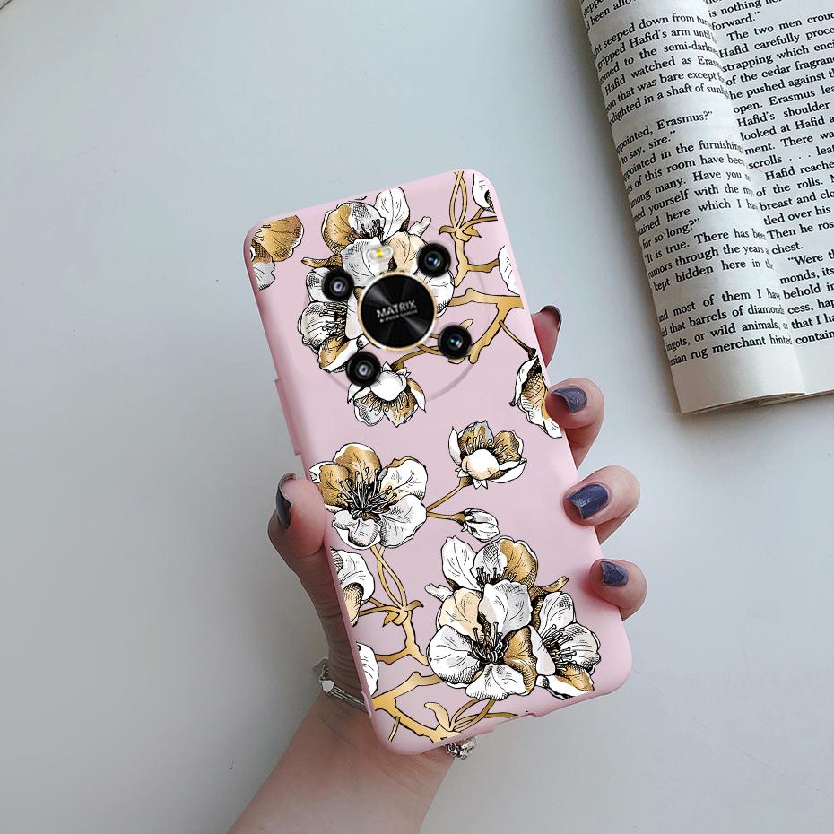 For Huawei Honor X9 2022 Case Cover on Honor X9 4G Phone Bumper Protector TPU Shell For Fundas Honor X9 X 9 HonorX9 Cover Flower