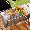 Zusammenklappbares, vielseitiges Outdoor-Kochset aus Edelstahl zum Grillen, Camping, Reisen