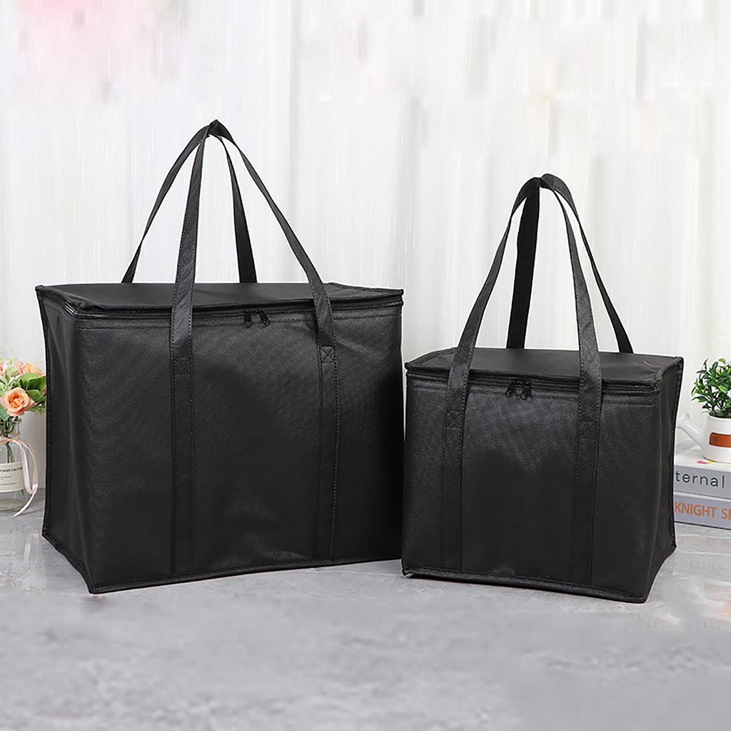 Insulated Thermal Cooler Bag Picnic Camping Food Packed Meal Dessert Waterproof Portable Foil-lined Food Storage Delivery Bag
