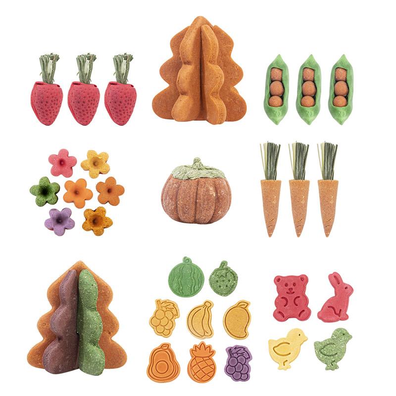 

Rabbits Molar Vegetable Biscuit Hamsters Chinchillas Rabbit Parrot Food Snack Cleaning Teeth Treat Molar Chew Toy