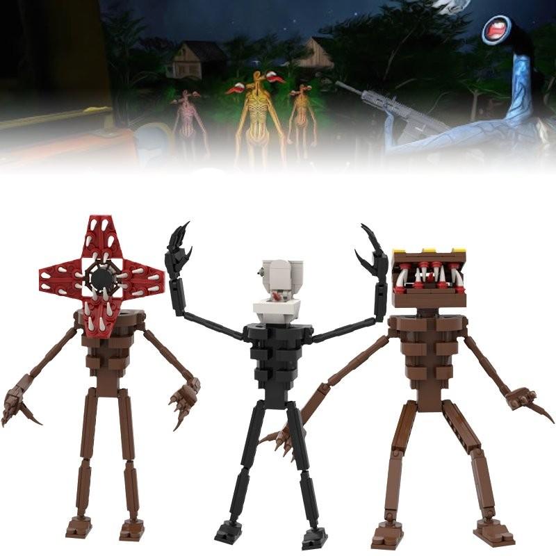 Head Awakening Siren Monster Assembling Building Blocks Toys Tabletop Decoration