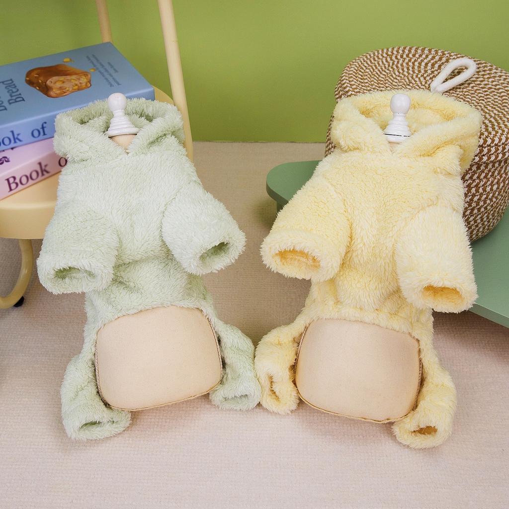 New Autumn and Winter Dog Clothing Cute Cartoon Dinosaur Animal Clothing Small and Medium-sized Dog Pet Clothing Pet Supplies
