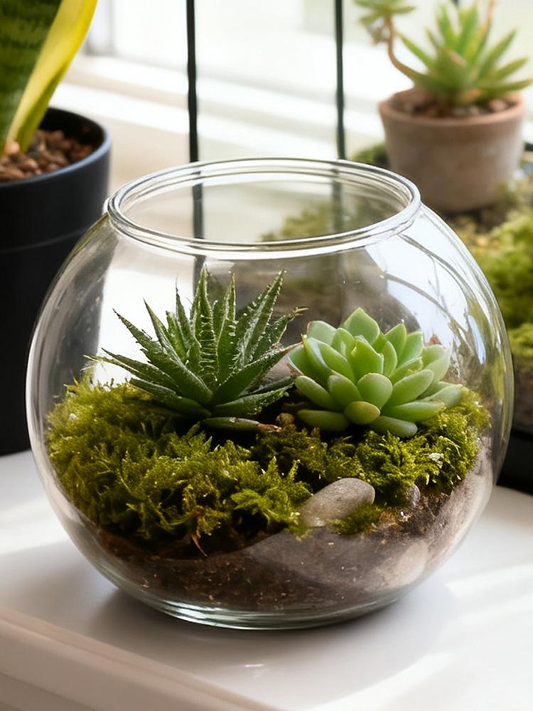 Fischschale Klar Bruchfest Aquarium Zubehör Blasenpflanzer Schale für Tischmittelstück Partydekorationen Heimveranstaltung