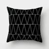 White Black Geometric Cushion Cover x Pillowcase Sofa  Decor  Polyester Home