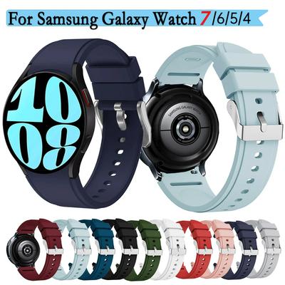 20mm Silikon Samsung Galaxy Watch 7 44MM 6 40mm Saat Kayışı Yüksek Kaliteli Bilezik Watch4 klasik 46MM Kayışlar Boşluksuz Spor Saati 5 Pro 45mm Bant