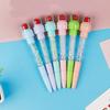 Gel Pen 4 In 1 Multi-functional Bubble Maker Roller Stamper Stationery Cartoon Fruit Pattern Plastic Writing Pen School Supplies