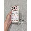 Electroplated full screen dachshund bow is suitable for Apple 17promax mobile phone case iphone16pro protection