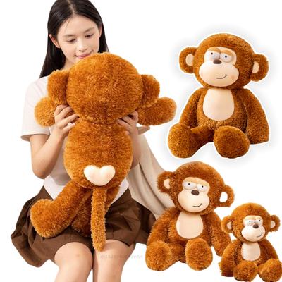 50-90cm Kawaii Happy Monkey Plush Soft Baby Comfort Dolls Decor Pilllow Cartoon Animals Orangutan Baby Birthday Christmas Gifts