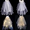 with Hairpin Bridal Veils Headscarf White Tulle Headwear Accessories Hot Wedding Veil  Bridal