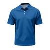 Men's Casual Quick Dry Mesh Golf Polo Shirt Short Sleeve Lightweight Breathable Classic Fit Button Down Collar Top for Sports Outdoor Activities