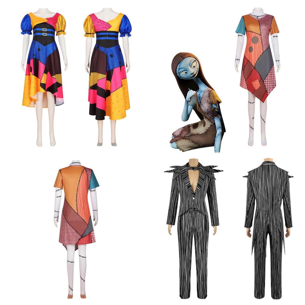 Sally Skellington Women's Nightmare Before Christmas Costume Dress For Cosplay Fans