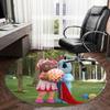 1pc In the Night Garden characters Round carpet, Made of Polyester,Perfect for Decorating Office Chairs, Living Rooms,Vibrant Decorative Rug
