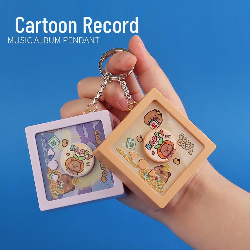 Kids' Cartoon Record Player Toy: Captures, Engages, and Delights Baby's Senses - Fun Keychain