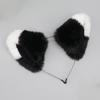 Diadema Lolita con Orecchie di Gatto e Volpe in Peluche - Fascia Cosplay Fatta a Mano