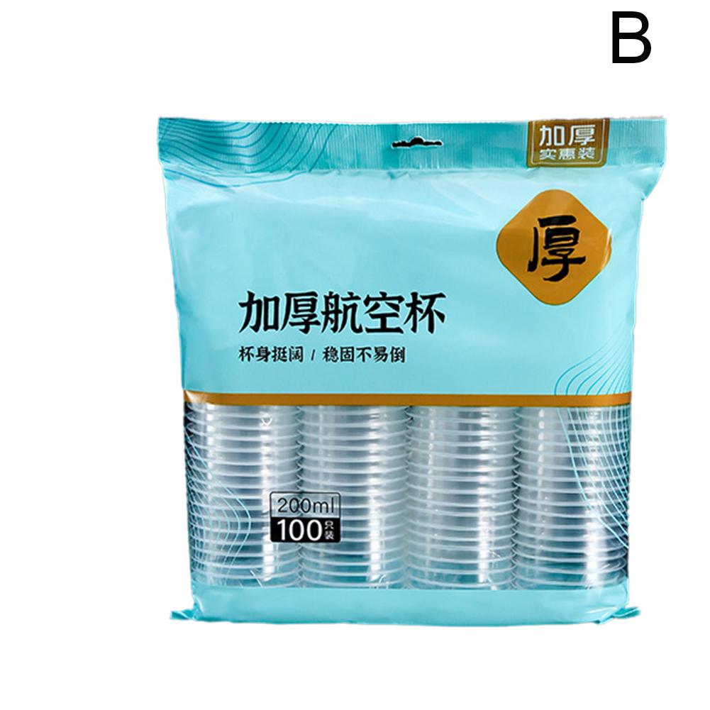 50/100PCS Disposable Clear Plastic Cup Outdoor Picnic Weddings For Parties Drinking Camping Bir D7B2