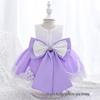 Baby Girl First Birthday Flower Dress - Infant Princess Runway Outfit