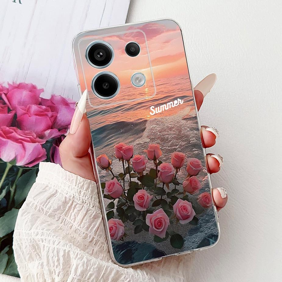 For Xiaomi Redmi Note 13 4G Case Note13 Pro New Fashion Painted Cover Soft Silicone Phone Case For Redmi Note 13 Pro Plus Fundas