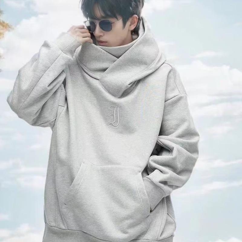 

2023 Men s American High Street Functional Hooded Jacket - Trendy All-Match Casual Top 2XL серый